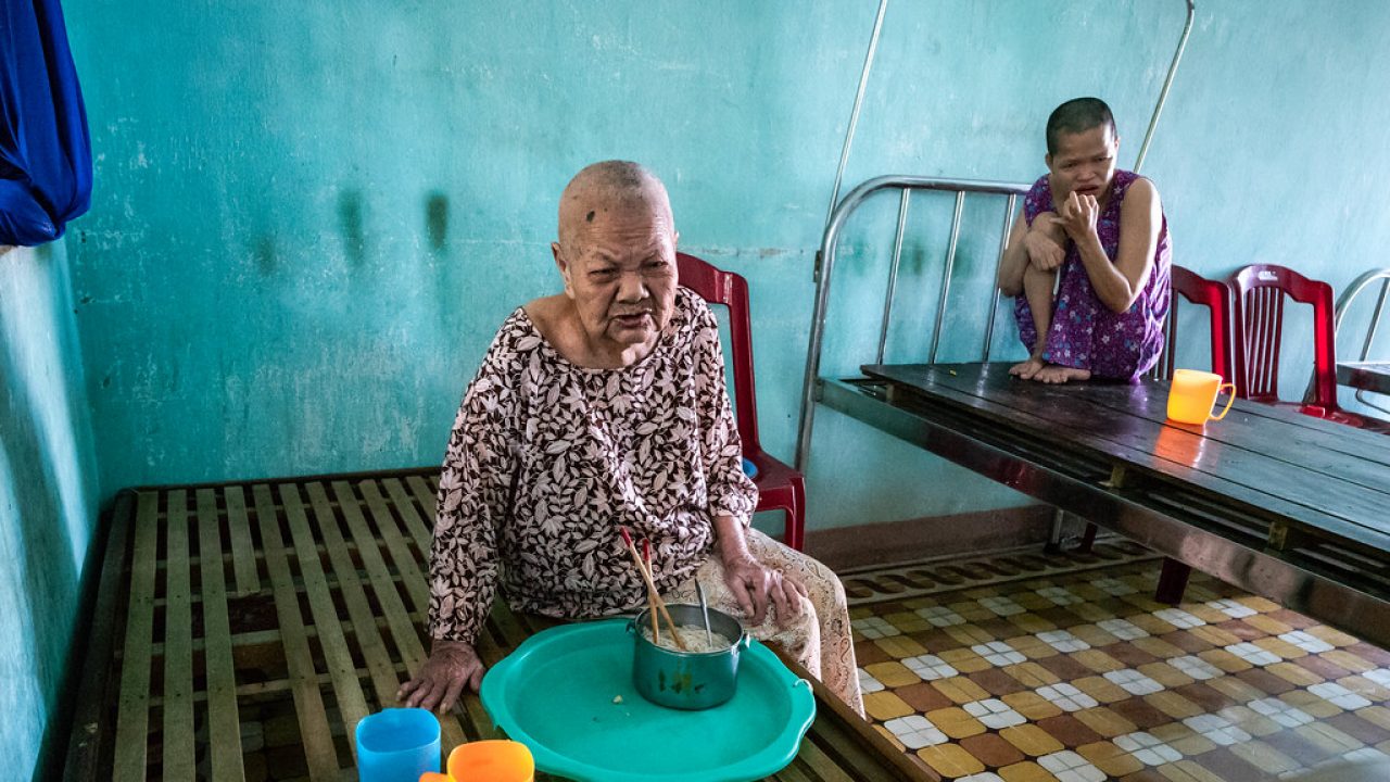 Residents at care home for elderly and disabled; photo credit: vhines200