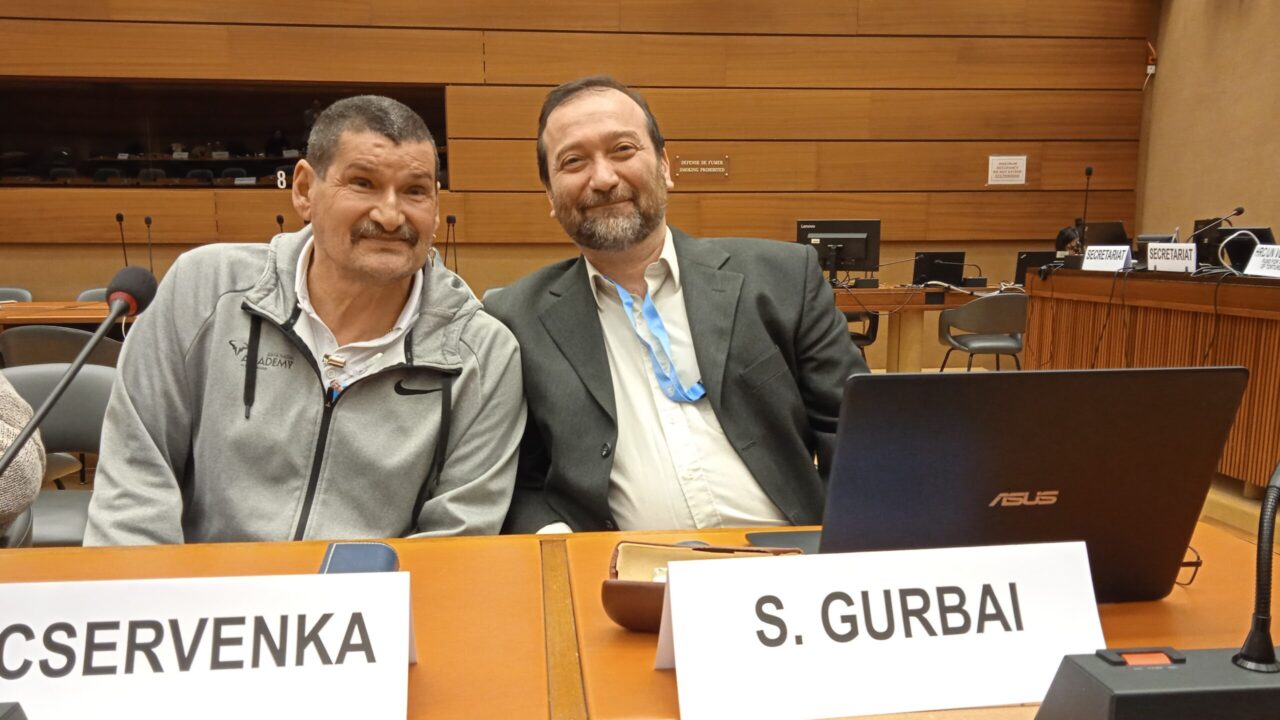 István Cservenka and Sándor Gurbai at the UNVFVT